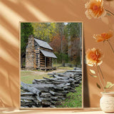 PUAGEMTI Smoky Mountains Diamond Painting Kits for Adults, Cades Cove Great Smoky Mountains DIY 5D Pictures Round Drill Art Relaxation Wall Decor, 12x16 Inch PUAGEMTI