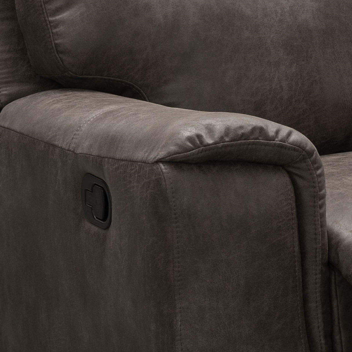 Abbyson Living Lawrence Fabric Recliner - Traditional Design, Upholstered, High Density Foam, Dark Brown Abbyson Living