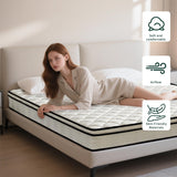 Twin Mattress, Hybrid Mattress 6 Inch, Twin Matress with Pocket Springs&Memory Foam Medium Firm Mattresses for Kids Adults, Breathable, Durable Support, Pressure Relief for Bedroom, RV Zyerch