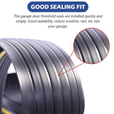 ToLanbbt 20Ft/6M Universal Garage Threshold Seal Strip with 300ml Black Sealants/Adhesives, Garage Door Bottom Weatherproof Strip Rubber DIY Weather Stripping Replacement(Black) ToLanbbt