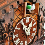 JOONIEHOUSE Traditional Black Forest Cuckoo Clock Wood Wall Clock - Natural Bird Voice Or Cuckoo Call, Coo Coo Clock for Wall Art Home Living Room Kitchen Office Decoration (Reindeer) (Antique) WoodArtSupply