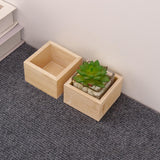 Voittozege 12-Pack Unfinished Wooden Storage Boxes, 4x4x2 inches, Natural Poplar, Square, Flip Top, DIY Voittozege