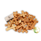 Comfort Cross | Wooden Pocket Prayer Cross | Personalized Olive Wood Cross from the Holy Land | Customized Holding Cross for Kids & Adults (Plain - No Text) PHLG