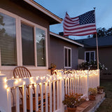 Christmas Lights 100 Count Mini Clear Lights 32ft White Wire Christmas Tree String Lights Set for Outdoor Indoor Christmas Decorations Wedding Decorations Valentines Day Decor,UL Certified (32feet) HISHINY