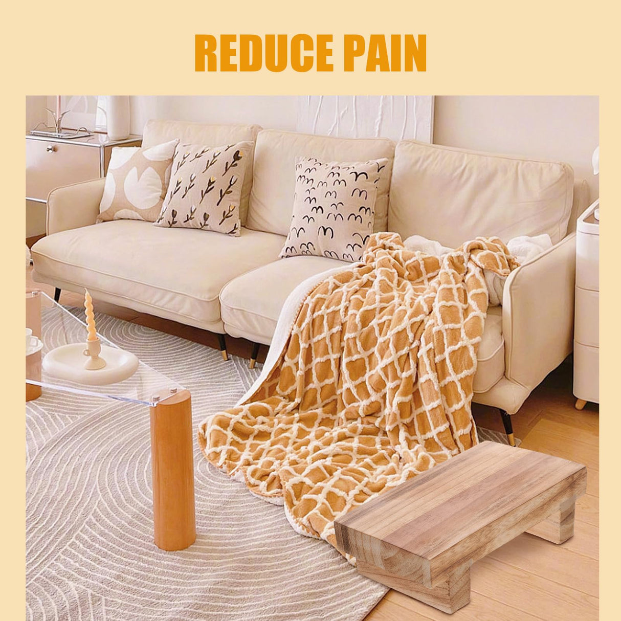 Elderly Footstool Kids' Step Stool Stepping Stool for Adults Bed Step Stool Foot Rest for Couch Kids Step Stool Bedside Step Stool Step Stool Wood Leg Rest for Desk Wood Step Stool MAGICLULU