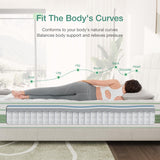 Novilla King Mattress, 12 Inch Hybrid Mattress in a Box, High Density Base Foam with Pocket Coils for a Cozy Sleep, Pain Relief, Medium Firm King Size Mattress, Pillow Top Mattress, Motion Isolation Novilla