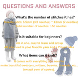 Rosvola Knitting Machines for Adults, 150 Knitting Machine, 150 Needle Knit Fast Flat Knitting Machine Kit and Parts Accessories Rosvola