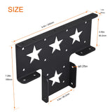 Wpbhk 4Pcs Heavy Duty Pergola Corner Brackets Extension 3-Way T Brackets for 4 x 4 Actual 3.5x3.5 Inch Post Bracket Pergola Gazebo Kit Wpbhk