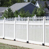 XYADX Concrete Fence Post Base 4x4 inches 4 Pack, Fence Post Anchor Holder Pergola Brackets XYADX