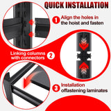 ZZXCBB Garage Shelving Heavy Duty, Adjustable 5-Tier Garage Shelves,3000LBS Metal Storage Shelves,Shelving Unit and Utility Storage Rack for Basement,Easy Assembly,Black 72''H x 35.4''W x 15.7''D ZZXCBB