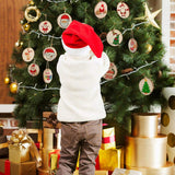 AerWo Natural Wood Slices 50 Pcs 2.7-3.1 Inches Craft Wood Kit Unfinished Predrilled with Hole Wooden Circles Tree Slices for Arts and Crafts Christmas Ornaments DIY Crafts AerWo