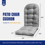 YEFU Adirondack Chair Cushion, Rocking Chair Cushions High Back, Thickened Patio Chair Pad for Indoor and Outdoor, 49x20x5 Inch, Gray YEFU