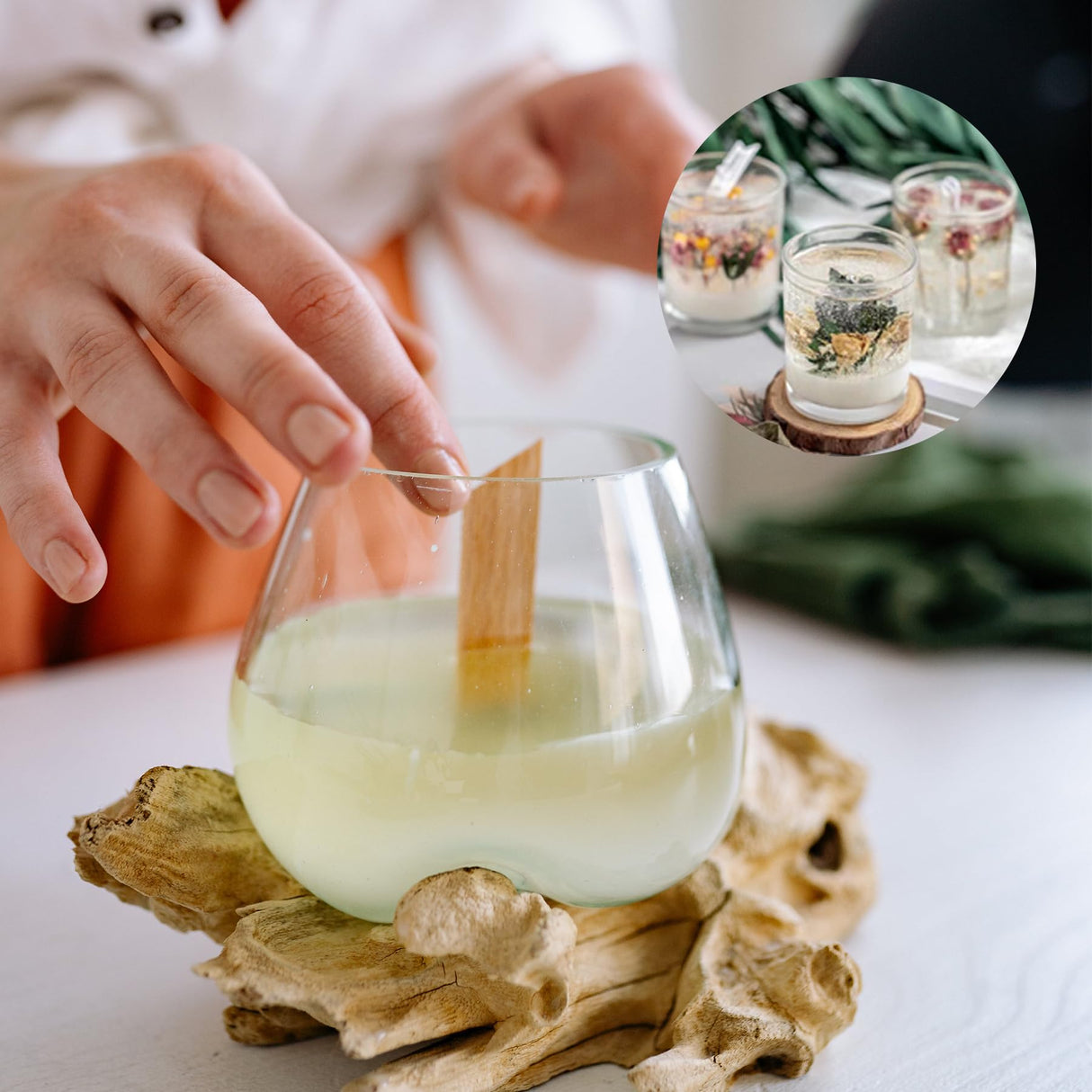 2.2 Lb Gel Wax for Candle Making Set, DIY Clear Gel Candle Wax, Handmade Jelly Wax Melts for Candle Making with 50pcs Wicks and 60pcs Candle Wick Stickers Vehipa