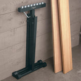 Ball Bearing Roller Stand (28-3/4" - 47") w/ 8 Steel Balls - Heavy Duty Saw Stand for Table Saws, Band Saws, Planers, & Drill Presses - Adjustable Roller Stand Folds Flat for Easy Storage ROCKLER