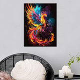 Tucocoo Diamond Painting Kits for Adults, Pink Phoenix Full Drill Round Diamond Cross Stitch Statue of Buddha Flower Diamond Painting by Number Kits Rhinestone Embroidery Arts Craft 12x16 inch Tucocoo