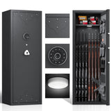 KAER [ 2024 New 10-12 Gun Safe, Large Gun Safe for Home Rifle and Pistol, Gun Cabinet, Rifle Safe, Quick Access Gun Safe KAER