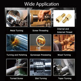 BEILOCKERY Mini Metal Lathe CJ0618 Metric Thread 750W Benchtop Precision Metal Wood Horizontal Lathe 0-2500rpm Variable Speed 7"*14" 110V for Teaching and Production BEILOCKERY