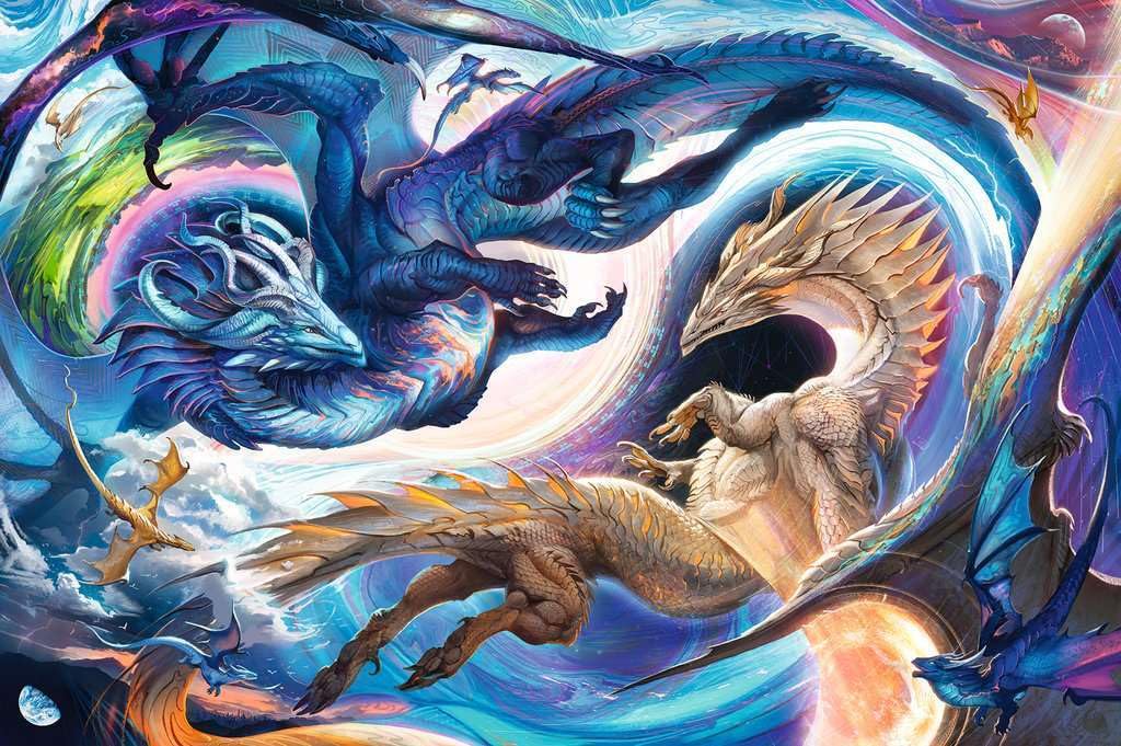 Ravensburger Dragon Day and Night 5000 Piece Jigsaw Puzzle for Adults -12000813 - Handcrafted Tooling, Made in Germany, Every Piece Fits Together Perfectly