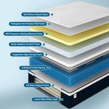 Queen Mattress, DIGLANT 14Inch Euro Top Memory Foam Hybrid Mattress, Medium Plush Feel Pocket Springs Queen Size Mattress for Pressure Relief, Edge Support Mattress in Box, CertiPUR-US, 60"*80" DH DIGLANT HOME