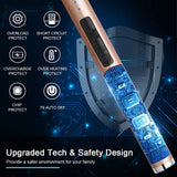 SUPRUS Electric Lighter Candle Type C Rechargeable Lighter with Upgraded LED Battery Display Safety Switch Flameless Plasma Windproof for Candle Cooking BBQs Fireworks (Champagne Gold) SUPRUS