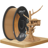 Official Creality Wood Filament PLA, Wood PLA 3D Printer Filament 1.75 mm, More Than 30% Real Wood, Smooth Silk Texture, Toughness, 1kg(2.2lbs)/Spool 3D Printing Filament, for All FDM Printers (Wood) Creality