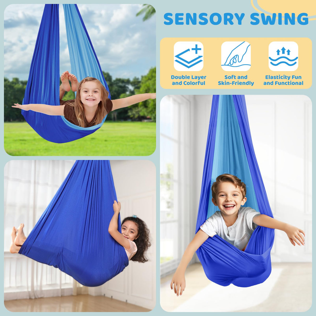 Swing Stand Frame with Sensory/Pod Chair, X-Shaped Swing Set, Metal Hammock Chair Stand for for Kids and Adults Indoor and Outdoor 350LBS G TALECO GEAR