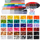 Artkal Fuse Beads Kit 11,000pcs 36 Colors Melting Beads Kit for Kids, with 5 Pegboards 2 Tweezers 48 Patterns, Fusible Beads Kit Compatible Perler Beads Hama Beads for Christmas Birthday Gift ARTKAL