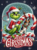 Christmas Diamond Painting Kits for Adults, Cartoon Diamond Art for Adults Beginner, Diamond Dots Gem Art for Aesthetic Home Decor(12x16Inch) Apcufir