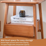 JIKUGO Nightstand with Drawers and Storage Shelf for Bedroom Bedside Tables Small Night Stands Bed Side Table JIKUGO