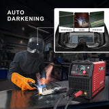 BESTMIG 135A Welder 3-in-1 Welding Machine Supports MIG 110V Welding Machine with IGBT Inverter LED Digital Display MIG/Lift TIG/Stick Capabilities (Red Black, MIG 135A Welder) BESTMIG.