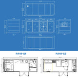 Walkmax Luxury modern prefab cabin - 19ft mobile capsule with bedroom, kitchen and bathroom, storm resistant prefab cabin -15 typhoon and 10 earthquake proof mobile cabin for travel and outdoor living WalkMax
