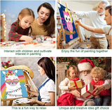 HOIYLDS Framed 4 Pack Paint by Number for Kids, Cute Animals Paint by Numbers for Kids Ages 8-12, Paint by Numbers Kits Children Beginner, DIY Acrylic Oil Painting for Home Wall Decor (8x8inch) HOIYLDS