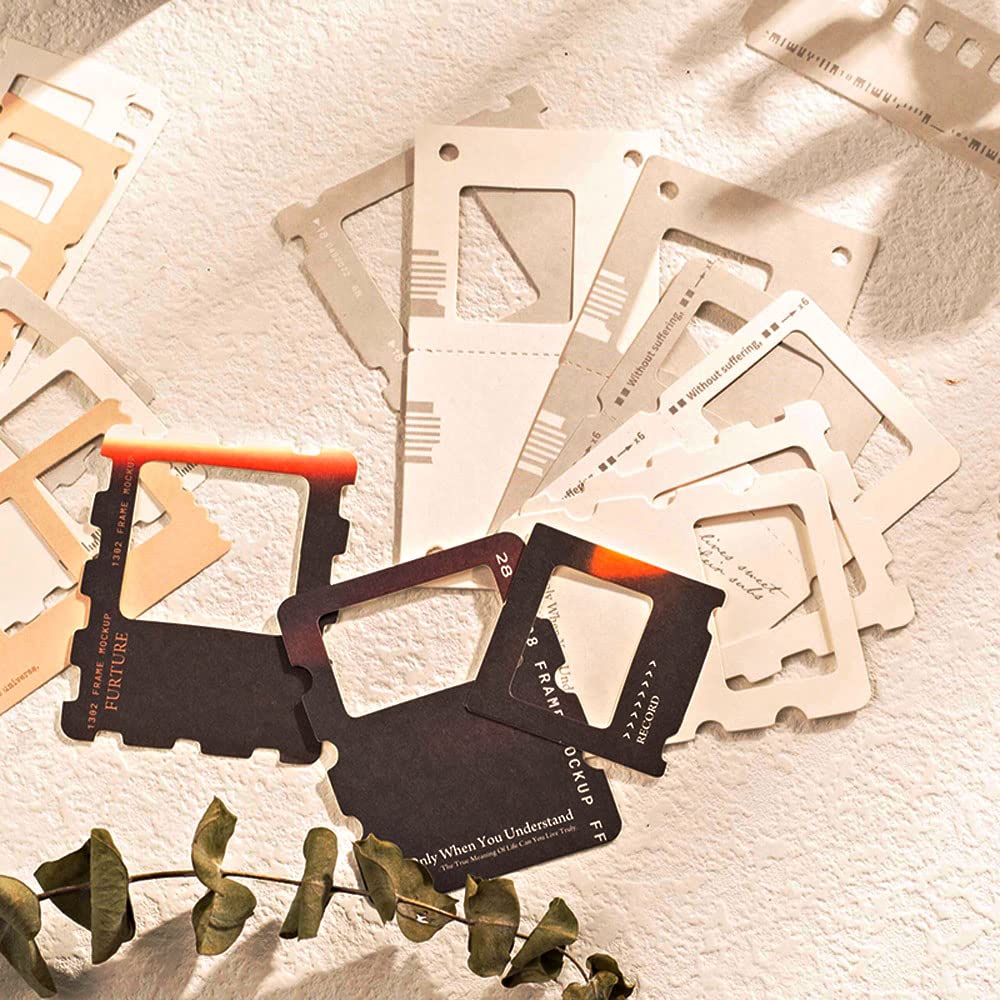 Vilikya 94pcs Movie Film Stickers for Scrapbook Kit, Film Strip Photo Frame for Scrapbooking Supplies, Quote Stickers for Journaling Decorative Bullet Journal Planner DIY Craft Vilikya