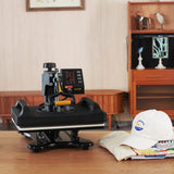 VEVOR Heat Press Machine 8 in 1 Combo - 15x15 Tshirt Press Machine with Tumbler Press, 360° Swing Away Digital Multifunction Heat Transfer Sublimation for Printing T Shirts Mug Hat Plate Cap, Black VEVOR