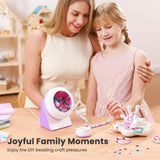 Tilhumt Bead Spinner, 2112Pcs Beading Set for Making 18 Friendship Bracelets, Bracelet Making Kit with 12 Colors Polymer Clay Beads, Crafts for Girls, Birthday Gift Choice, Patent Design Tilhumt