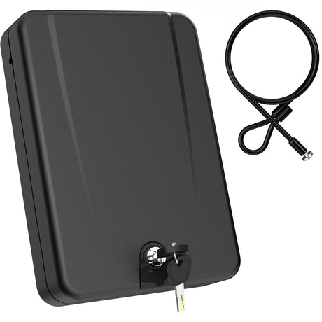 Z ZLJUAN Gun Safe for Pistols Small Handgun Lock Box with Security Cable Portable Travel Pistol Safe for Car, Home, Travel Z ZLJUAN
