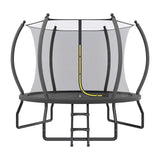 Yumpie Trampolines 8FT 10FT 12FT 14FT 16FT Outdoor Trampoline with Enclosure Net and Ladder, Recreational Trampolines for Kids and Adults，ASTM Approval YUMPIE