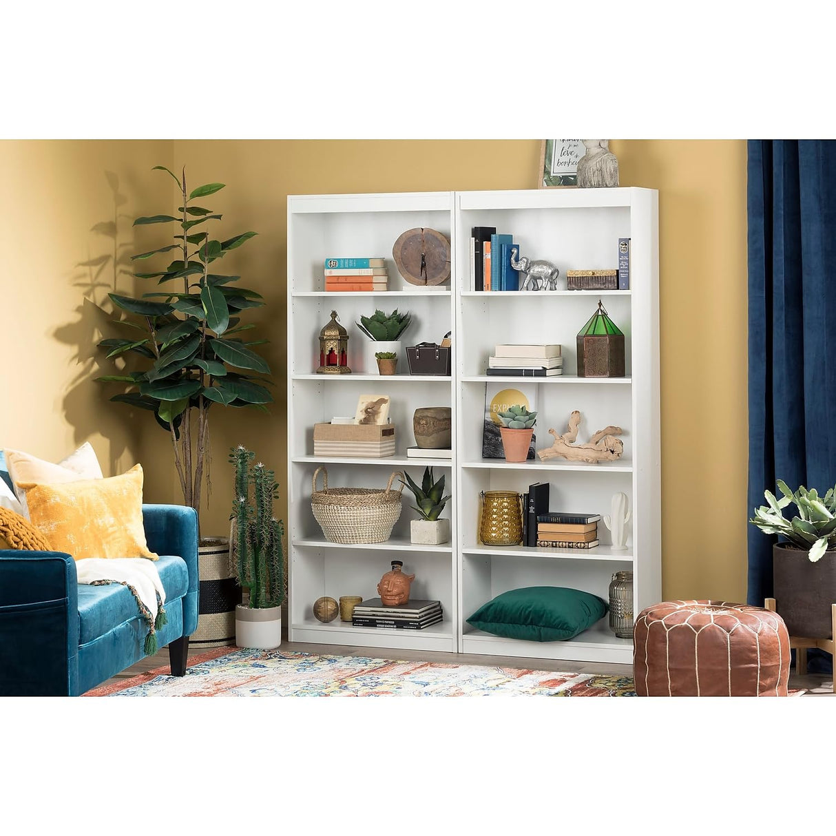 South Shore Axess 5-Shelf Bookcase - Pure White South Shore