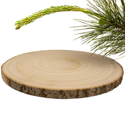 Natural Wood Slices 1 Pcs 8-9 Inches Large Wood Slices for Centerpieces Unfinished Wood Rounds for Crafts and Table Decorations Rustic Wedding Centerpiece Wood Circles for Holiday Decor DIY Projects