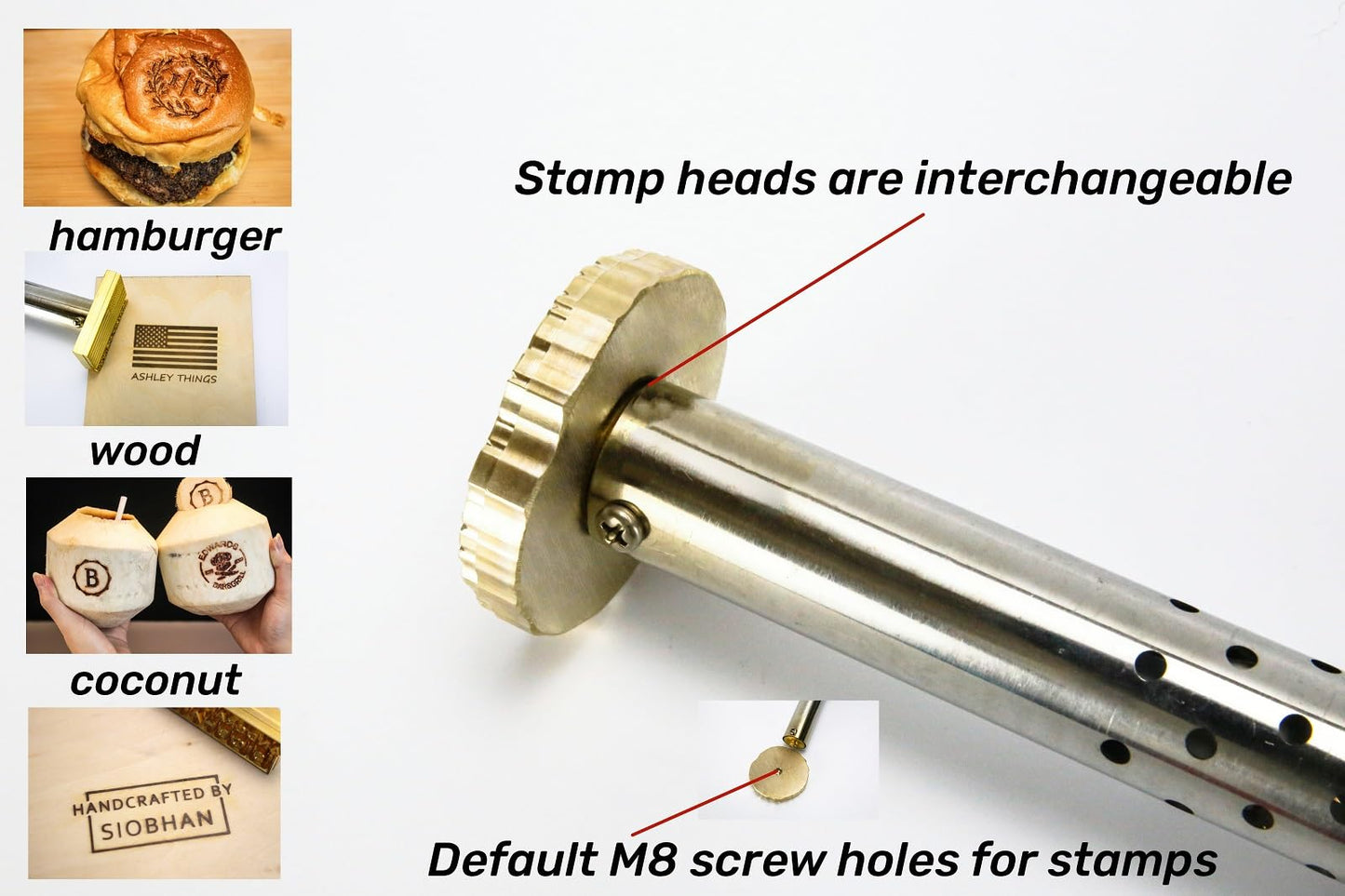 Customisable Temperature-Controlled Electric Branding Iron for Wood and Leather - WoodArtSupply