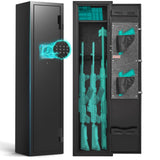 Marcree 2-3 Gun Safes for Rifles and Pistols, Gun Cabinets for Rifles and Shotguns, Gun Cabinet with Alarm System & Mute Mode, Shotgun Safe with 180° Quick Access Door and Removable Shelf Marcree