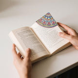 4 Pcs Diamond Art Bookmarks Kits Leather Corner DIY Diamond Art Bookmark for Book Lovers Reading Lovers Adults Women Triangle Making Diamond Bookmark Mandala Flower Crafts Supplies Birthday Gifts TKYPZY