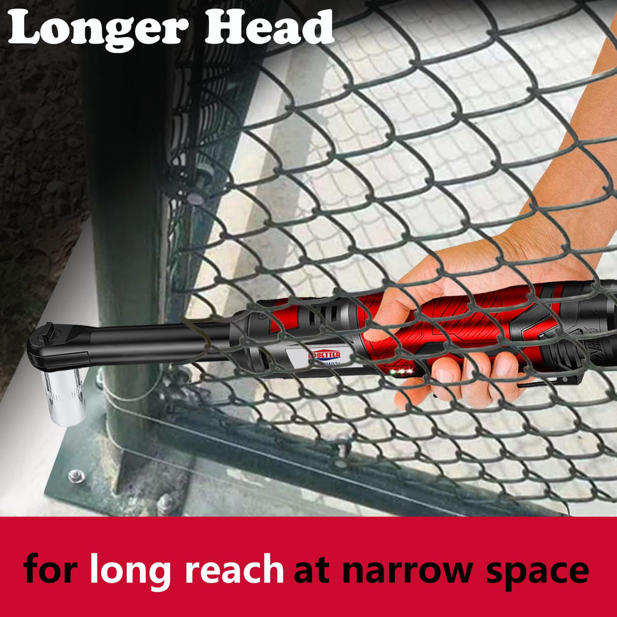 Dobetter Electric Ratchet Wrench 3/8 Cordless Ratchet Wrench Set, Extended 55 N·m Battery Powered Ratchet Tool with 7 Sockets, 2 Screwdrivers, 1 Extender, 1/4" Adapter and Bag-DBCRWI2L Dobetter