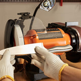 VEVOR 8 Inch Bench Grinder, Bench Grinder Sander with 2 x28 Inch Belt Sander Combo and 2.5A Induction Motor for Metalworking Sharpening Grinding VEVOR