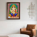 DIY 5D Diamond Art Kits Painting for Adults Lord Ganesha Hindu Ganapati Indian Deity Hinduism Cultural for Home Wall Decor 12x16inches/30x40cm UIBDVKS