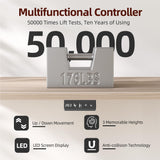 TIQLAB 55 x 28 Inch Height Adjustable Electric Standing Desk with Double Drawers&Keyboard Tray, Stand Up Desk with LED Strips&Monitor Stand, Light Walnut TIQLAB