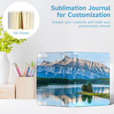 Lnrueg 12 Pcs A5 Sublimation Notebook Blank Journal 100 Pages - Hardcover PU Notebooks for Note Taking Plan Making Diary Writing - School Office Supplies… Lnrueg