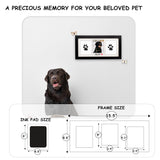 MYPAWLETS-Extra Large Inkless Paw Print Stamp Pad for Dog &Paw Print Frame,Cat Dog Paw Print Kit,2 Clean Touch Ink Pads,Pet Paw Print Impression Kit with Wooden Frame,Personalized Paw Print Gift-Black MYPAWLETS