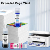 Ankink 502 T502 Ink Refill Bottles Replacement for Epson Ecotank ET 2850 ET-2760 ET-4760 ET 2750 ET-3760 ET-15000 ET-4850 ET-3710 ET-3850 ET-3750 ET-3830 ST-4000 ST-2000 Printer (3BK C M Y) Ankink