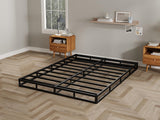 AROMUSTIME 5 Inch Box Spring Queen Low Profile Black Heavy Duty Metal Mattress Foundation/Easy Assembly/Non-Slip/Noise Free/Easy Clean Fabric Cover AROMUSTIME